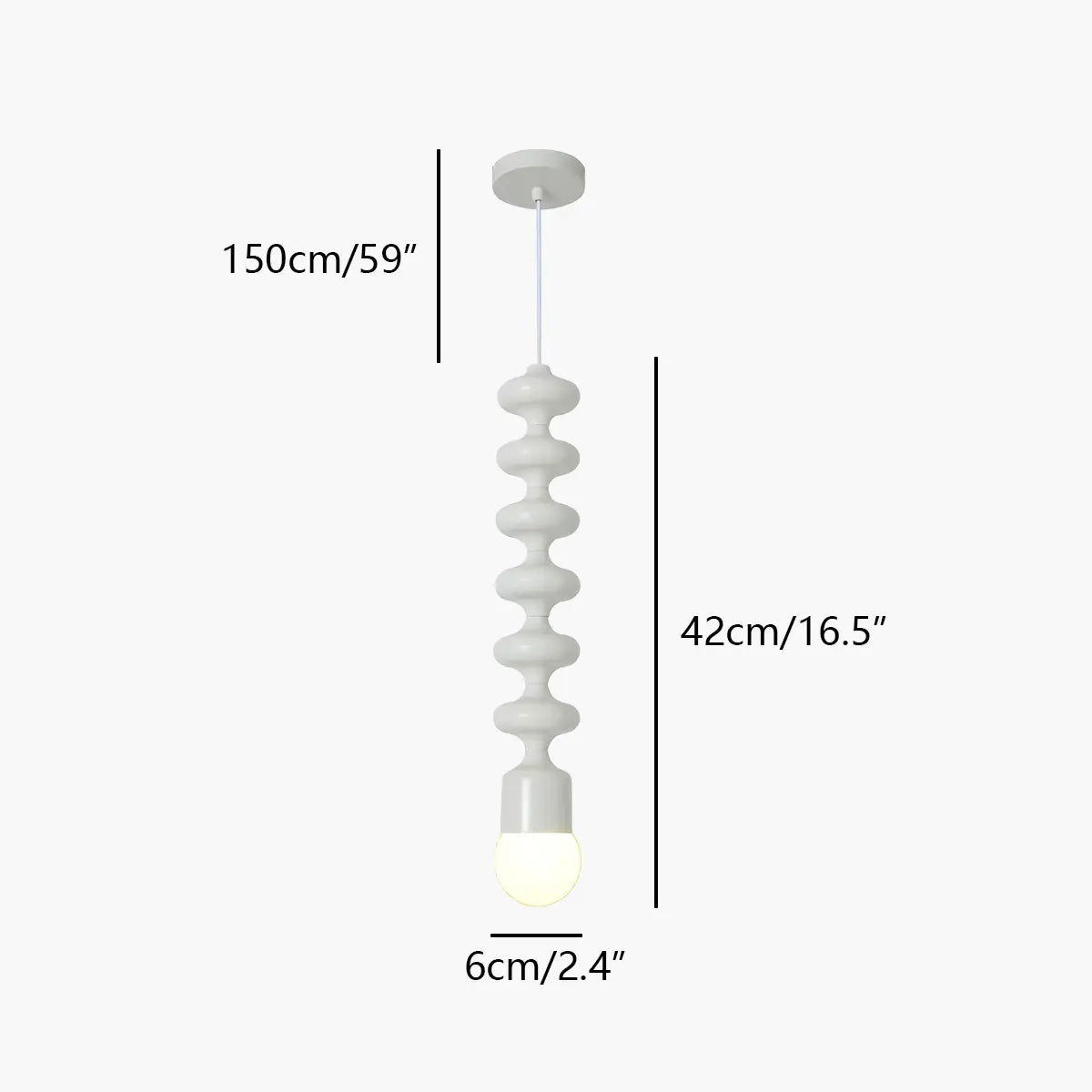 Bauhaus Bead Bedside Pendant Light | Lersk