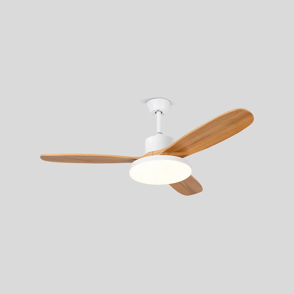 Ventilador de techo con luz y aspas de madera 3 | Lersk