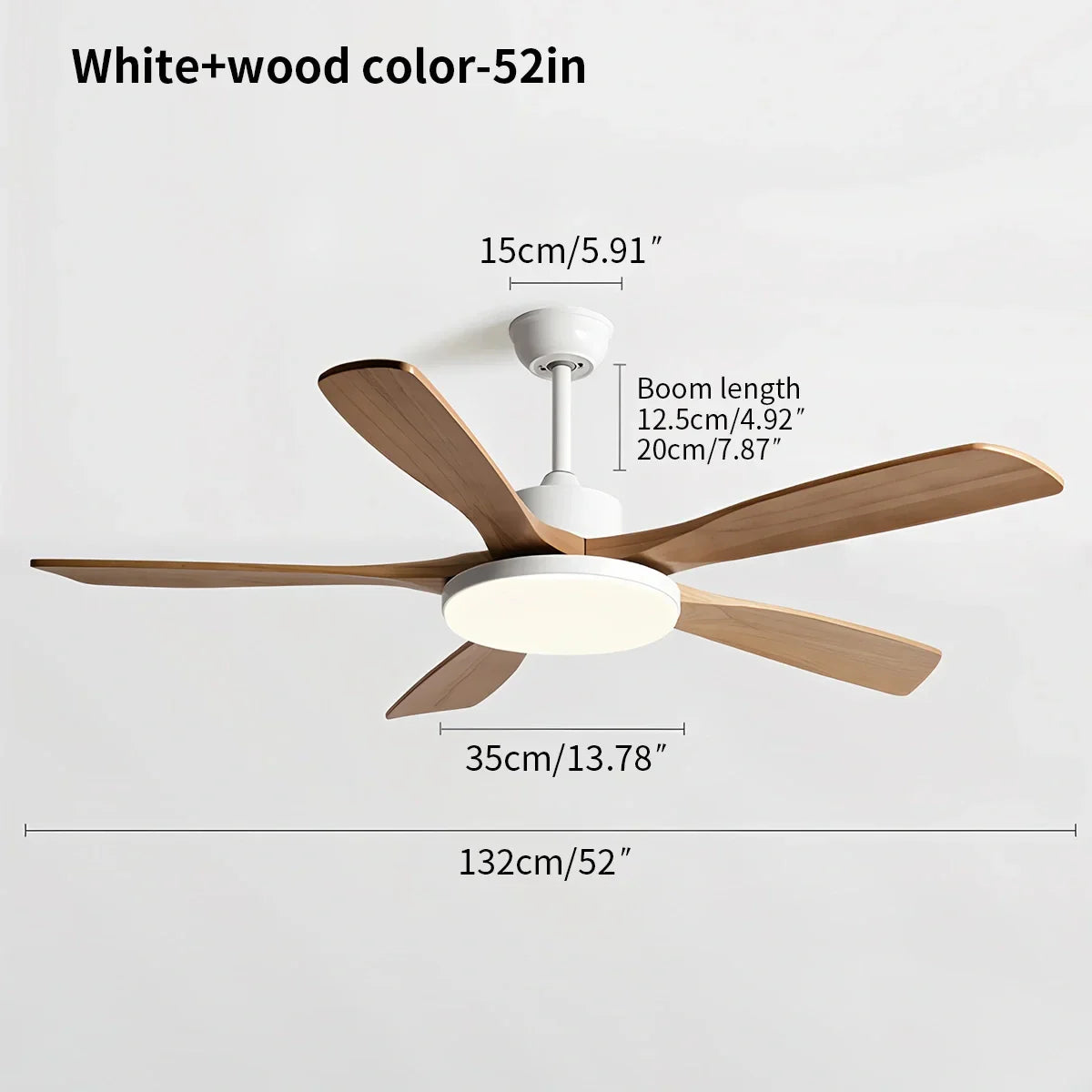 Ventilador de techo minimalista para sala de estar con luz | Lersk