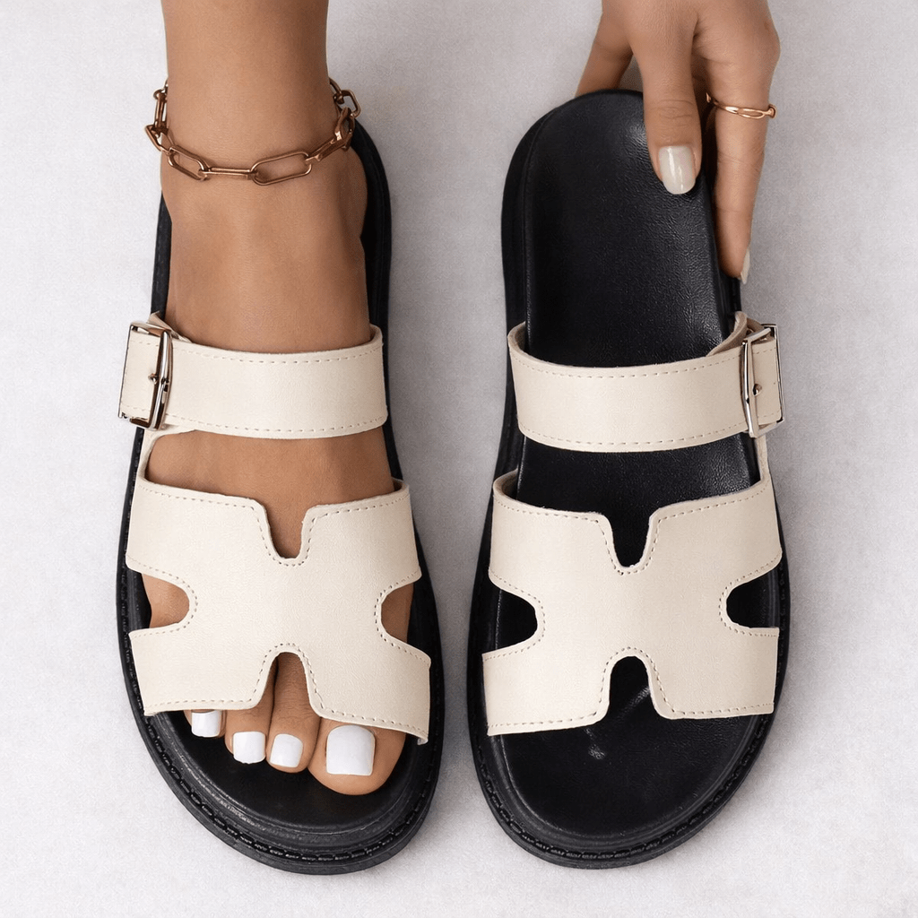 Adjustable Women's Slip On Sandals With Thick Sole For Summer | Lersk
