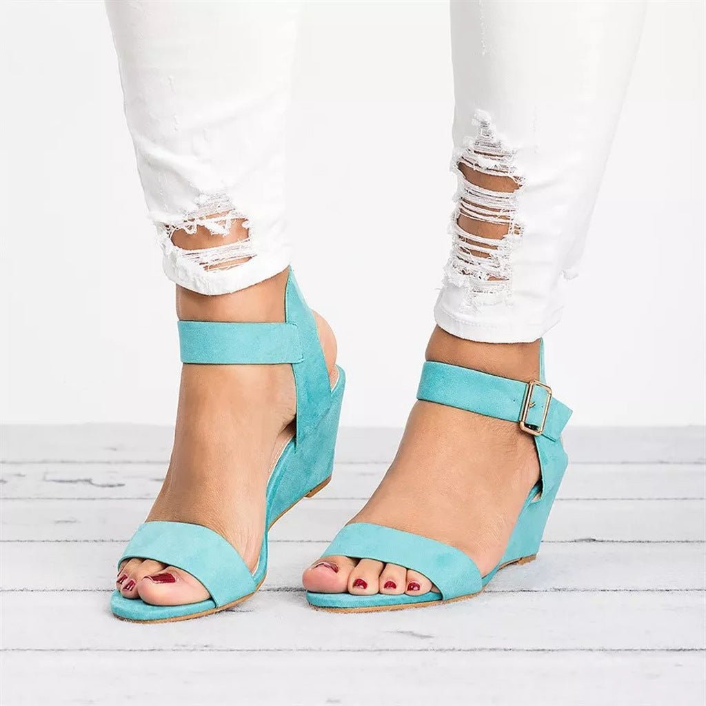 Sandales compensées à bride cheville pour femmes avec style printanier et confort optimal | Lersk