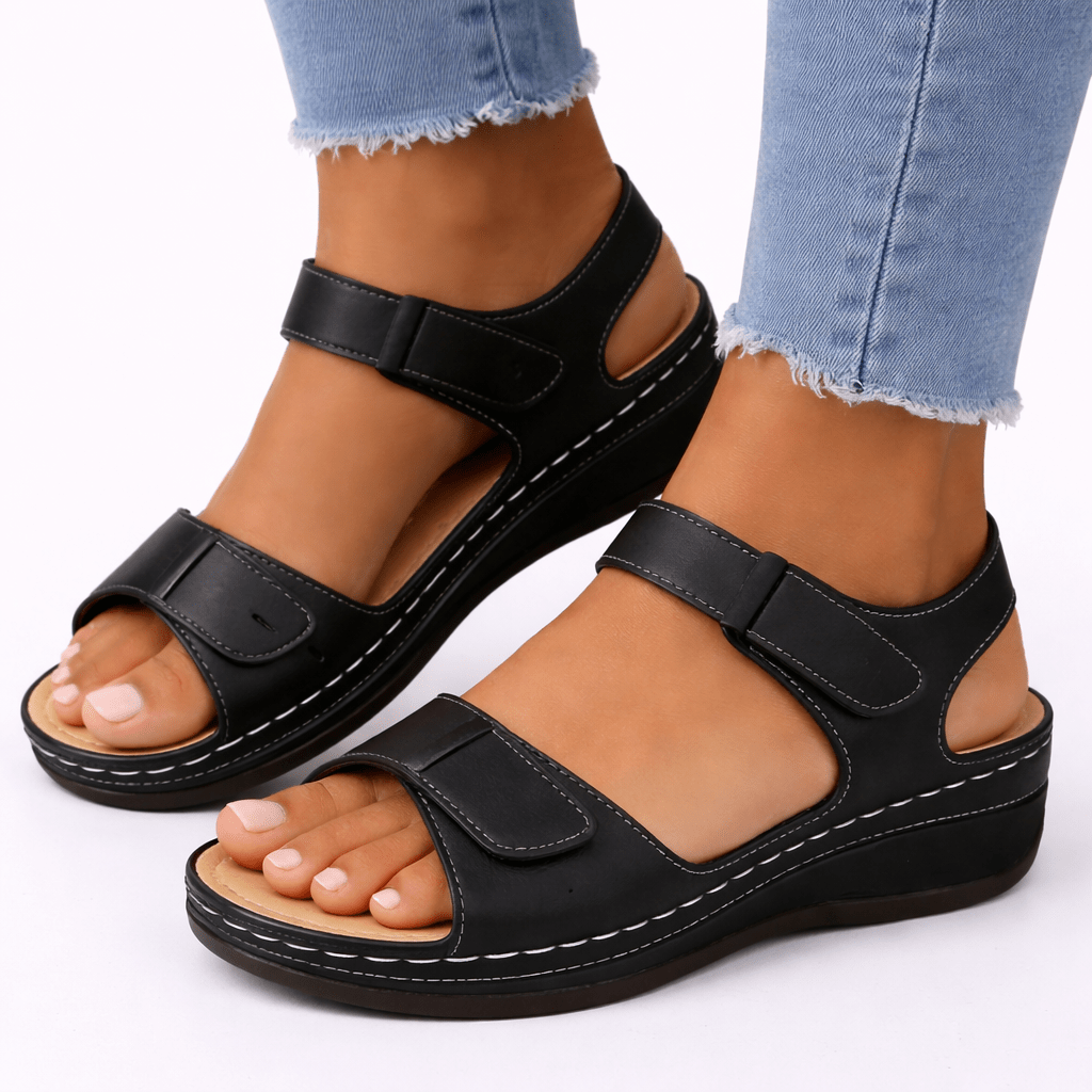 Sandalias de caminar para mujer con cuña ortopédica para un ajuste cómodo | Lersk