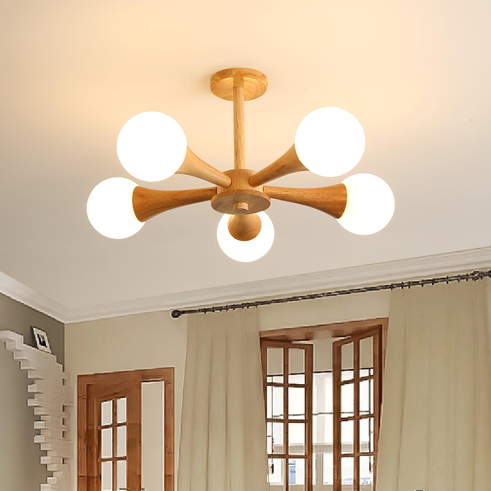 SylvaLume Wooden Pendant Lamp | Elegant Hanging Light | Lersk