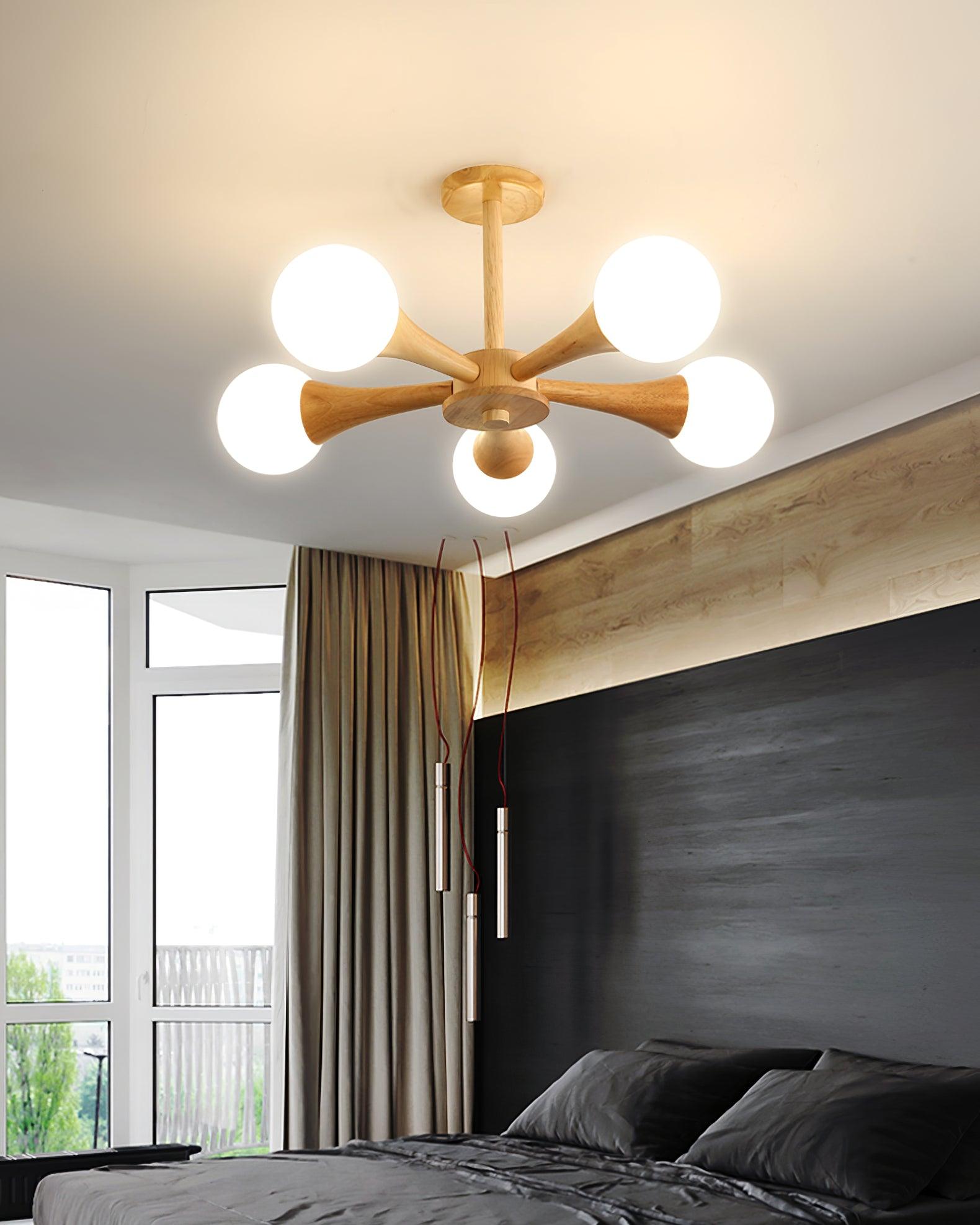 SylvaLume Wooden Pendant Lamp | Elegant Hanging Light | Lersk