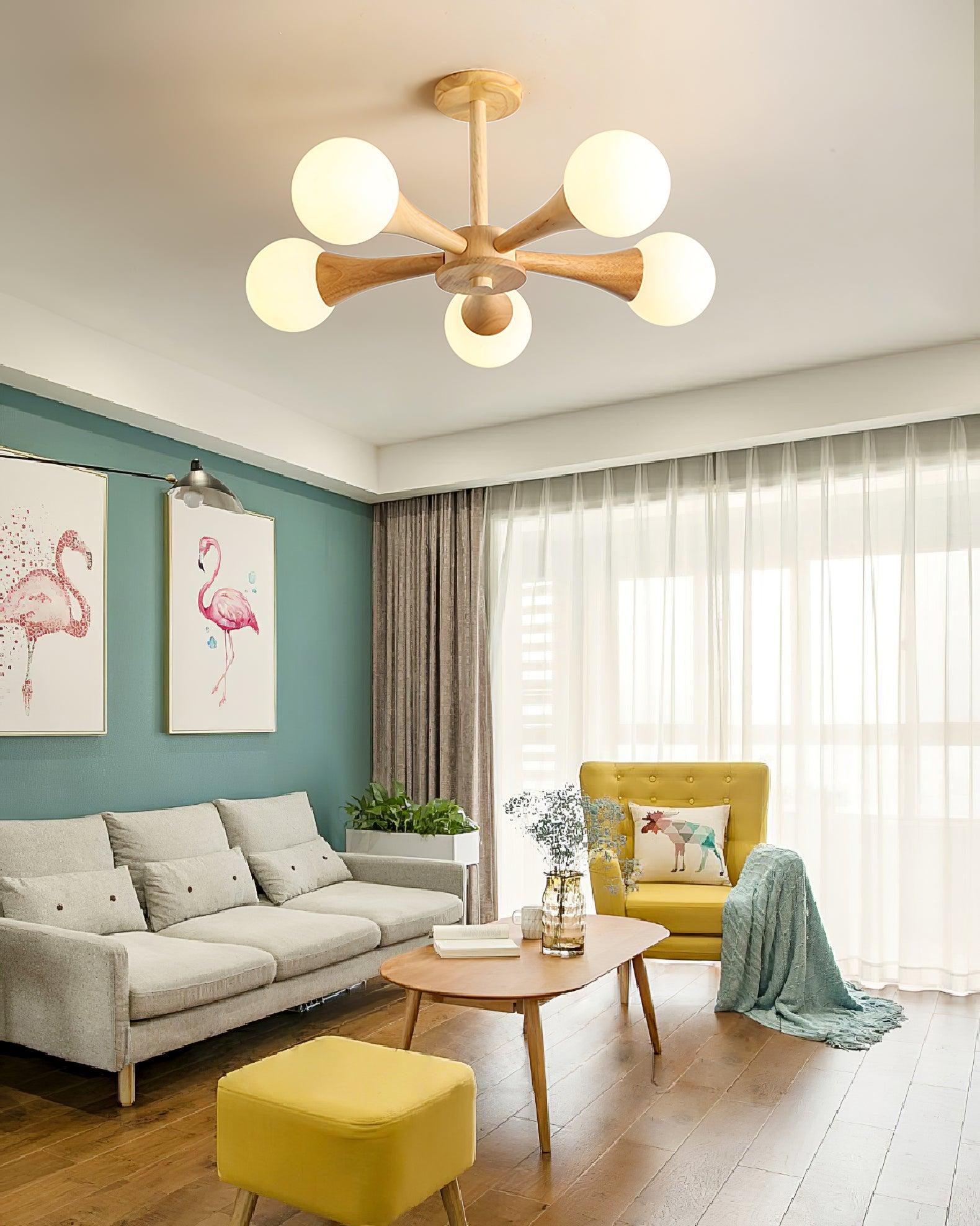SylvaLume Wooden Pendant Lamp | Elegant Hanging Light | Lersk