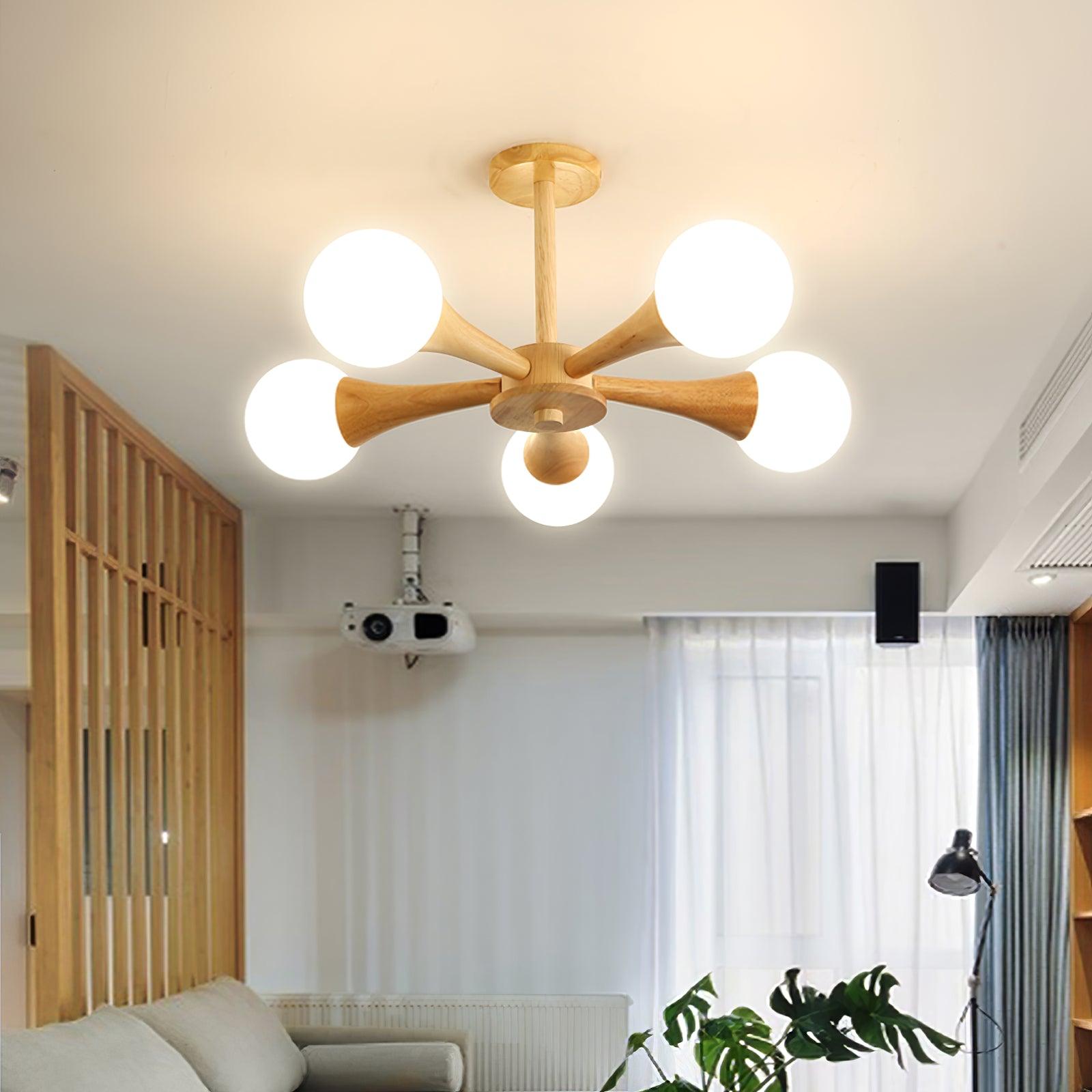 SylvaLume Wooden Pendant Lamp | Elegant Hanging Light | Lersk