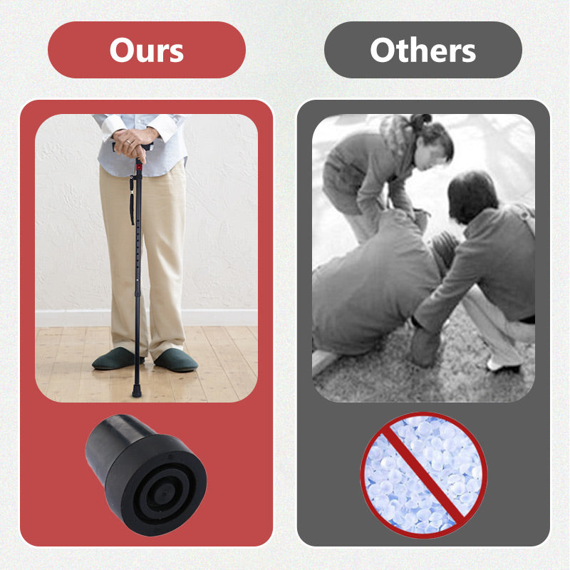 Smart Walking Stick With LED Light And Radio Emergency Alarm And Adjustable Height | Lersk