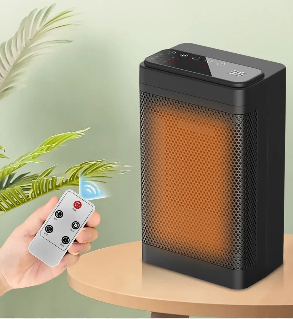 Portable PTC Fan Heater With Remote And Adjustable Temp | Lersk