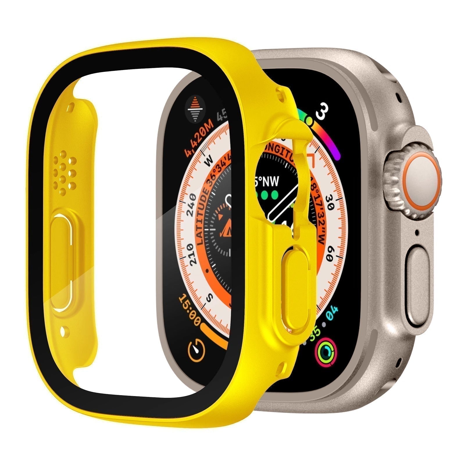 Pouzdro NovaGuard pro Apple Watch Ultra s průhledným tvrzeným sklem | Lersk