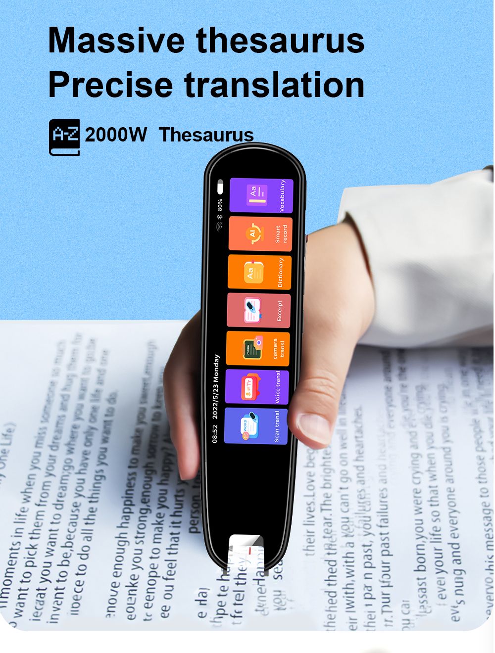 Precision 112 Language Translation And Reading Pen - Instant Text And Speech Translator | Lersk
