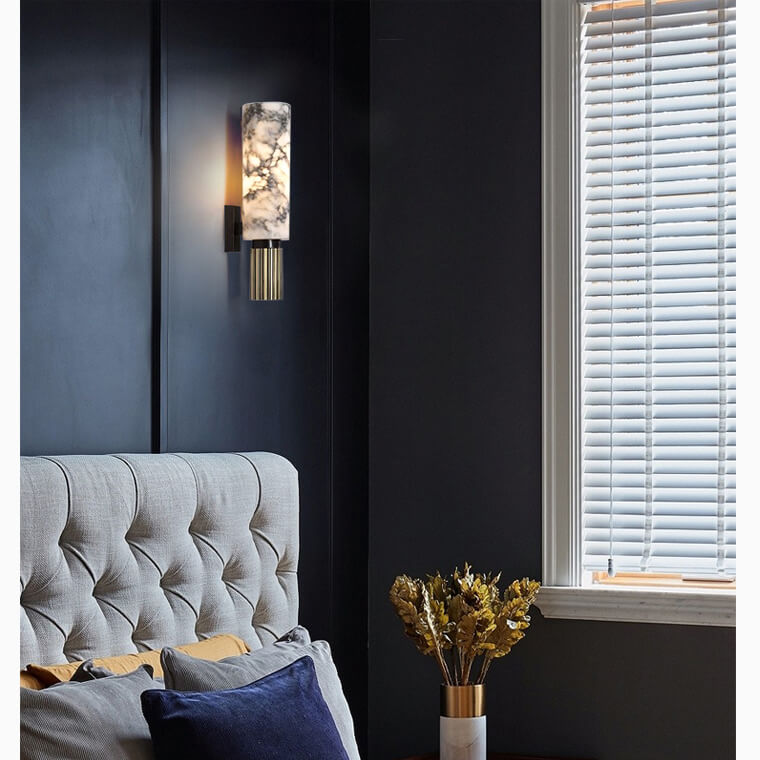 Vellaro Marble Wall Lamp | Luxurious Stone Fixture Elite | Lersk