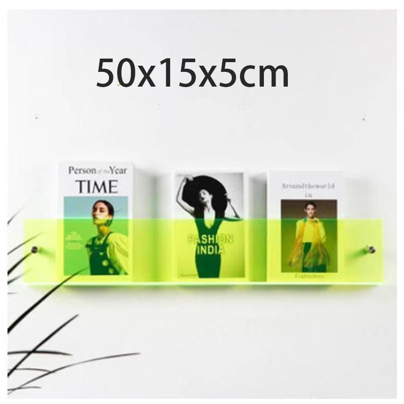 Schwebender Acryl-Magazinhhalter zur Wandmontage für Zuhause und Büro | Lersk