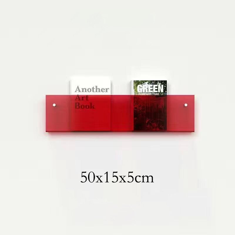 Schwebender Acryl-Magazinhhalter zur Wandmontage für Zuhause und Büro | Lersk