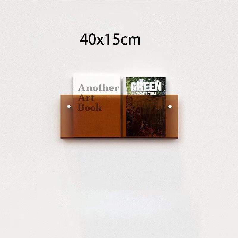 Schwebender Acryl-Magazinhhalter zur Wandmontage für Zuhause und Büro | Lersk