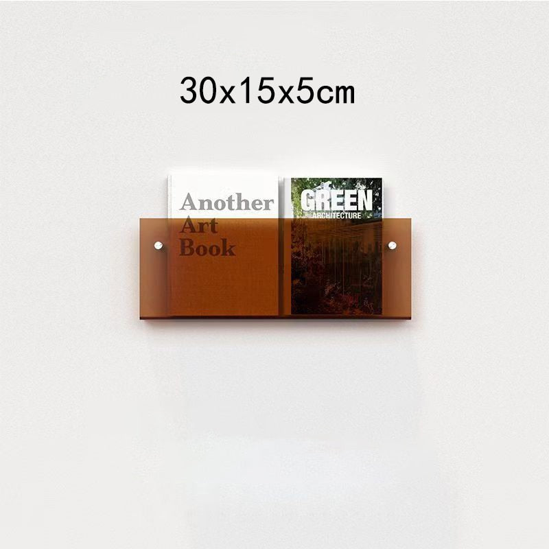 Schwebender Acryl-Magazinhhalter zur Wandmontage für Zuhause und Büro | Lersk