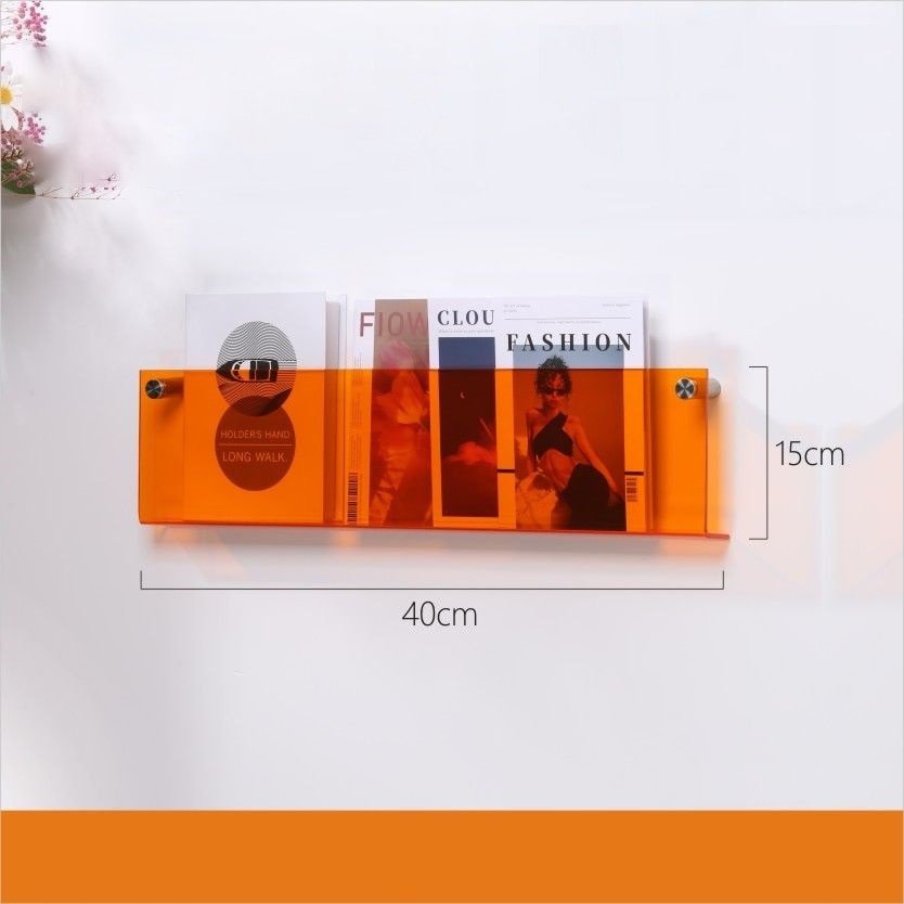 Schwebender Acryl-Magazinhhalter zur Wandmontage für Zuhause und Büro | Lersk