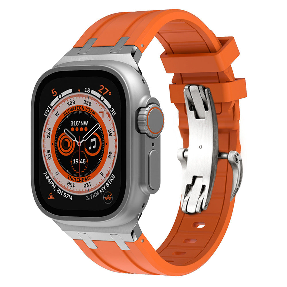 VeroFit | Thick Silicone Band with Titanium Adapter for Apple Watch | Lersk