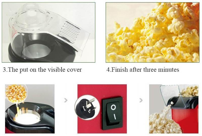 CineGlow Compact Mini Popcorn Maker for Home Movie Nights | Lersk
