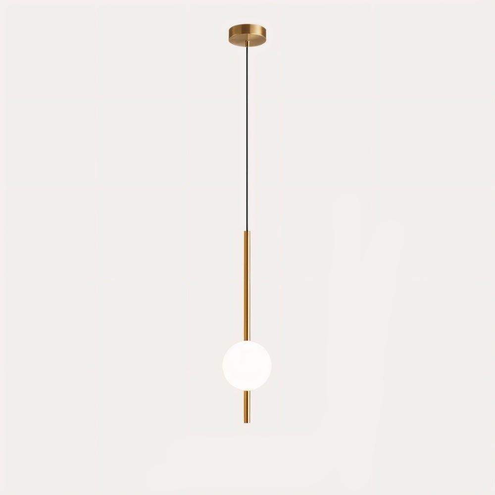 Lampa wisząca Lyra Nordic ze szkła z regulowanym LED do wysp kuchennych | Lersk
