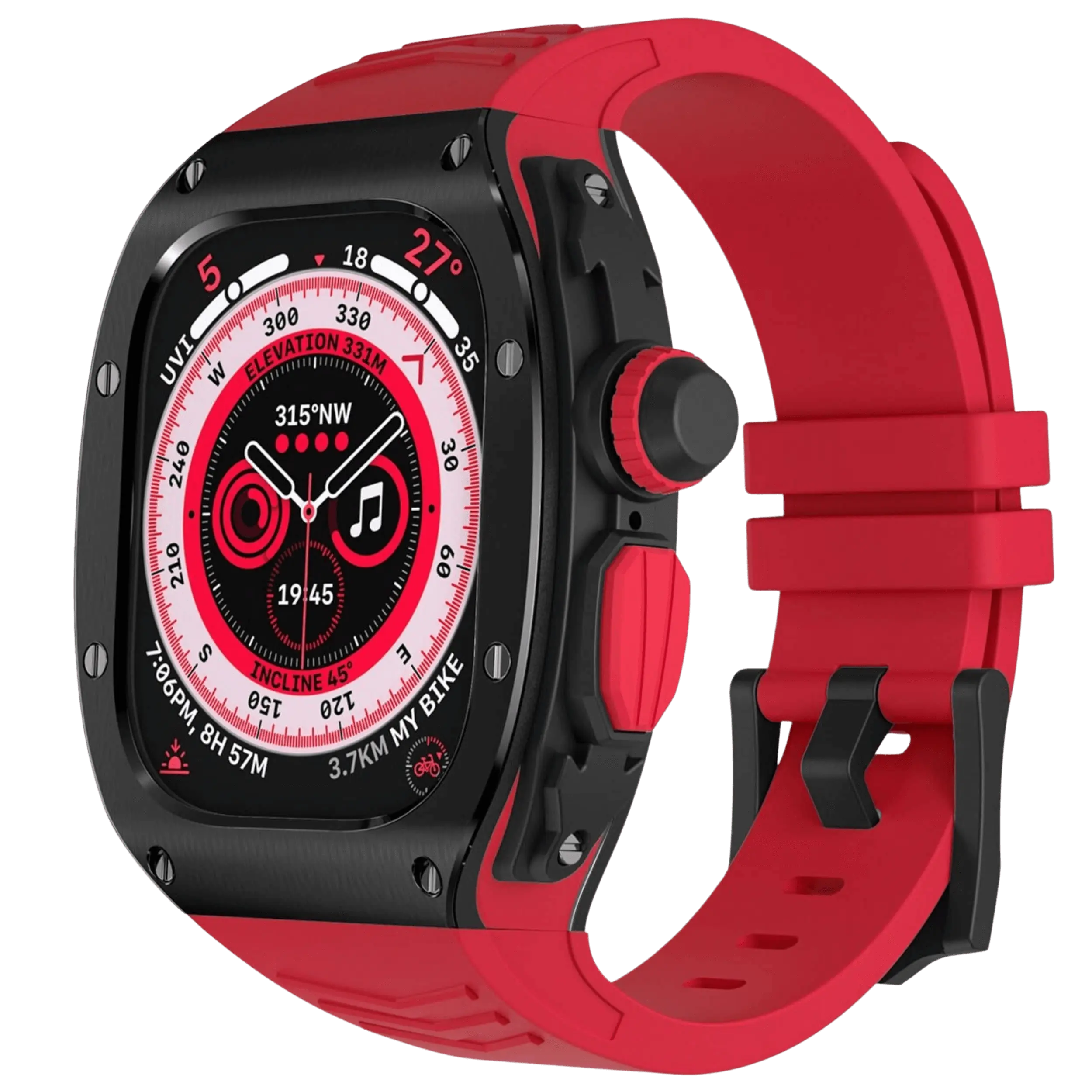 Evolved Chargers Apple Watch Ultra-etui med silikonearmbånd Pro | Lersk