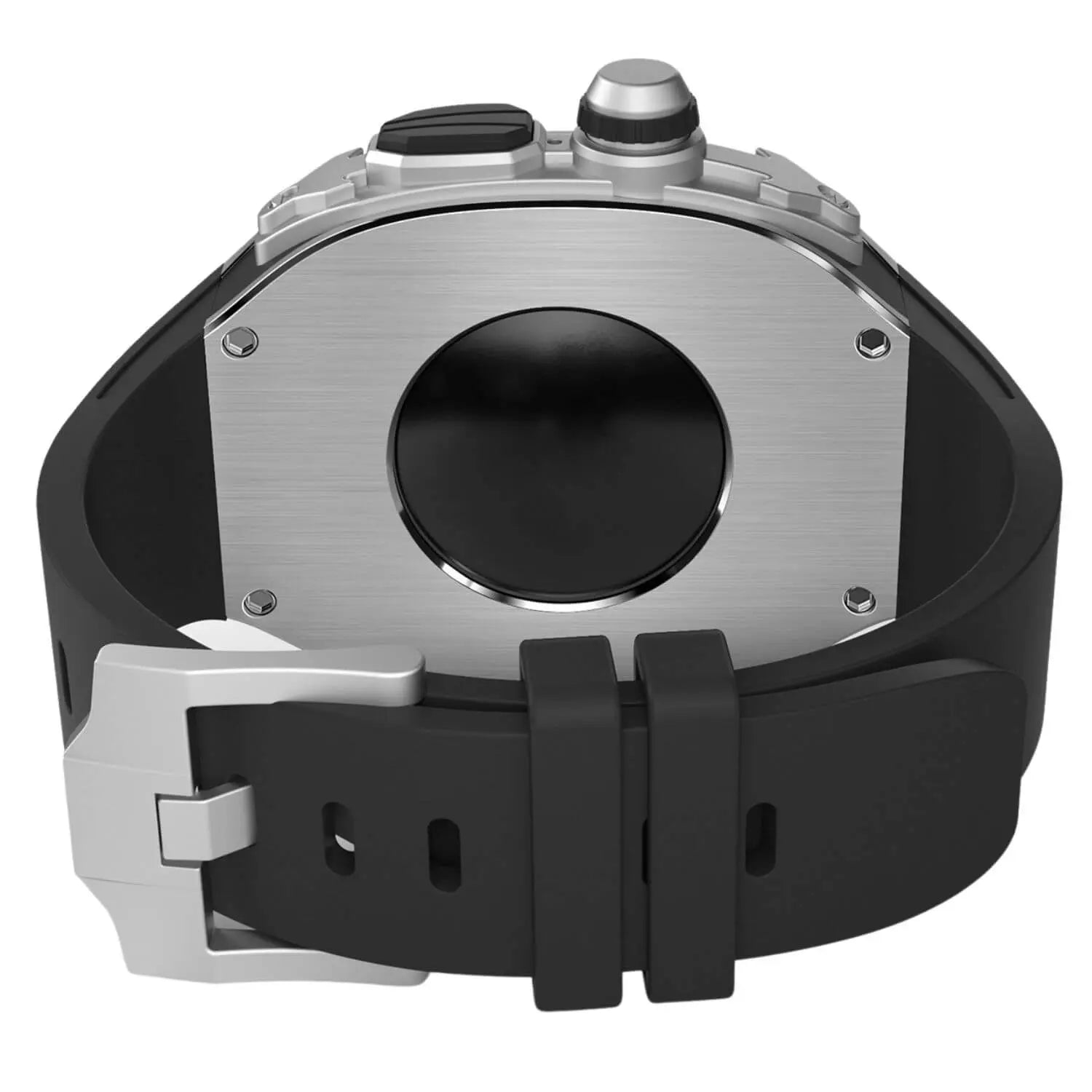 Boîtier en acier inoxydable Xyra et bracelet en silicone pour Apple Watch Ultra | Lersk