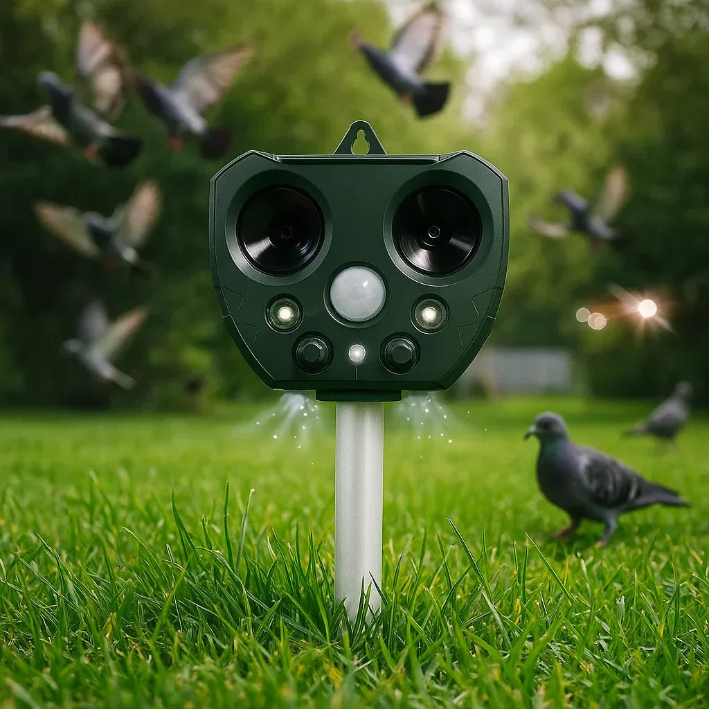 GardenSentinel Ultrasonic Outdoor Bird And Pest Defender | Lersk