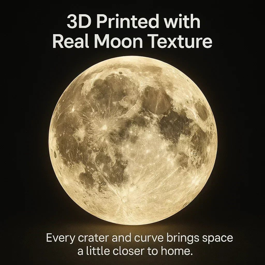 NovaLume Moon Glow LED Lamp With Dimmer for Cozy Bedroom Ambience