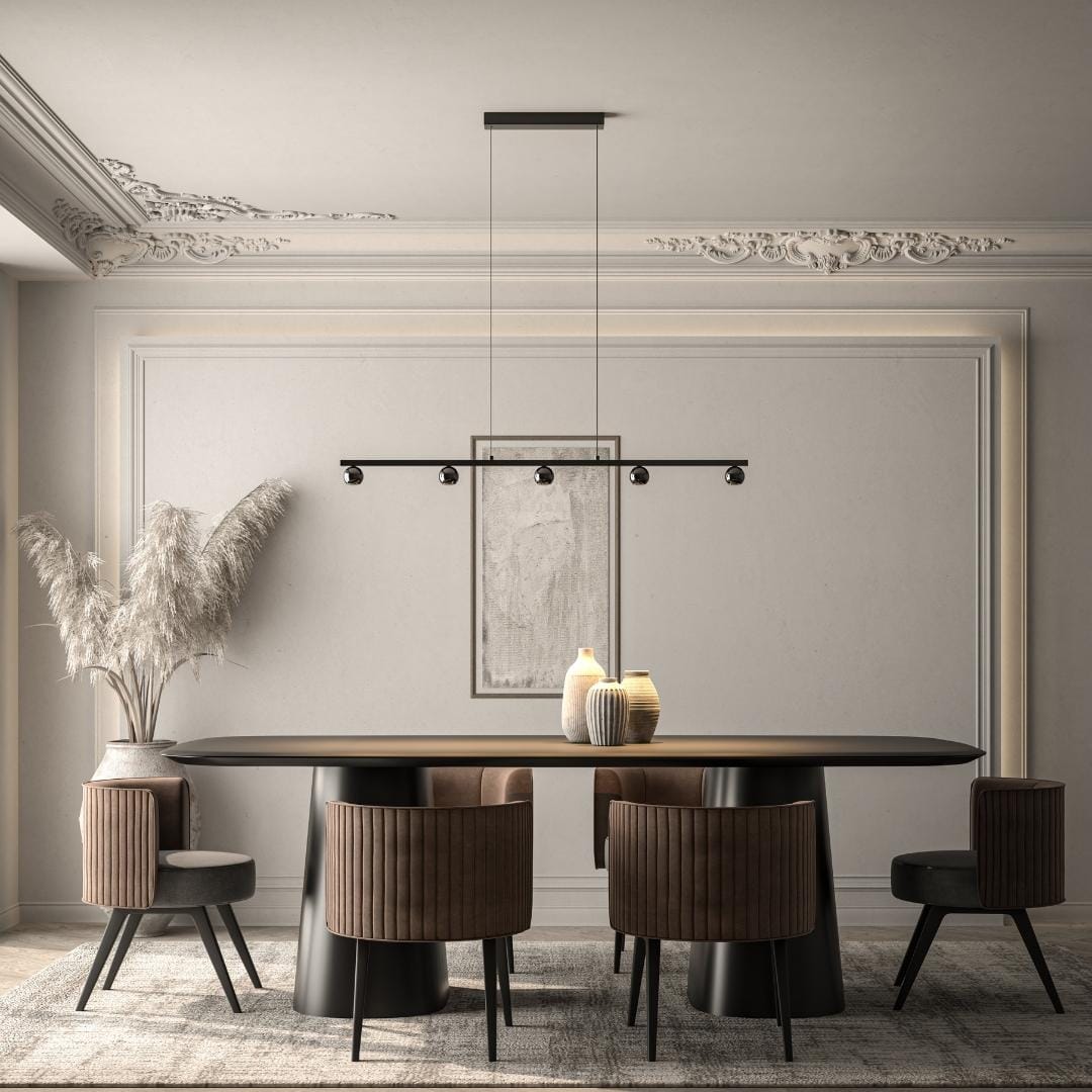 NovaSteel LED pendel, højdejusterbar, varm glød | Lersk