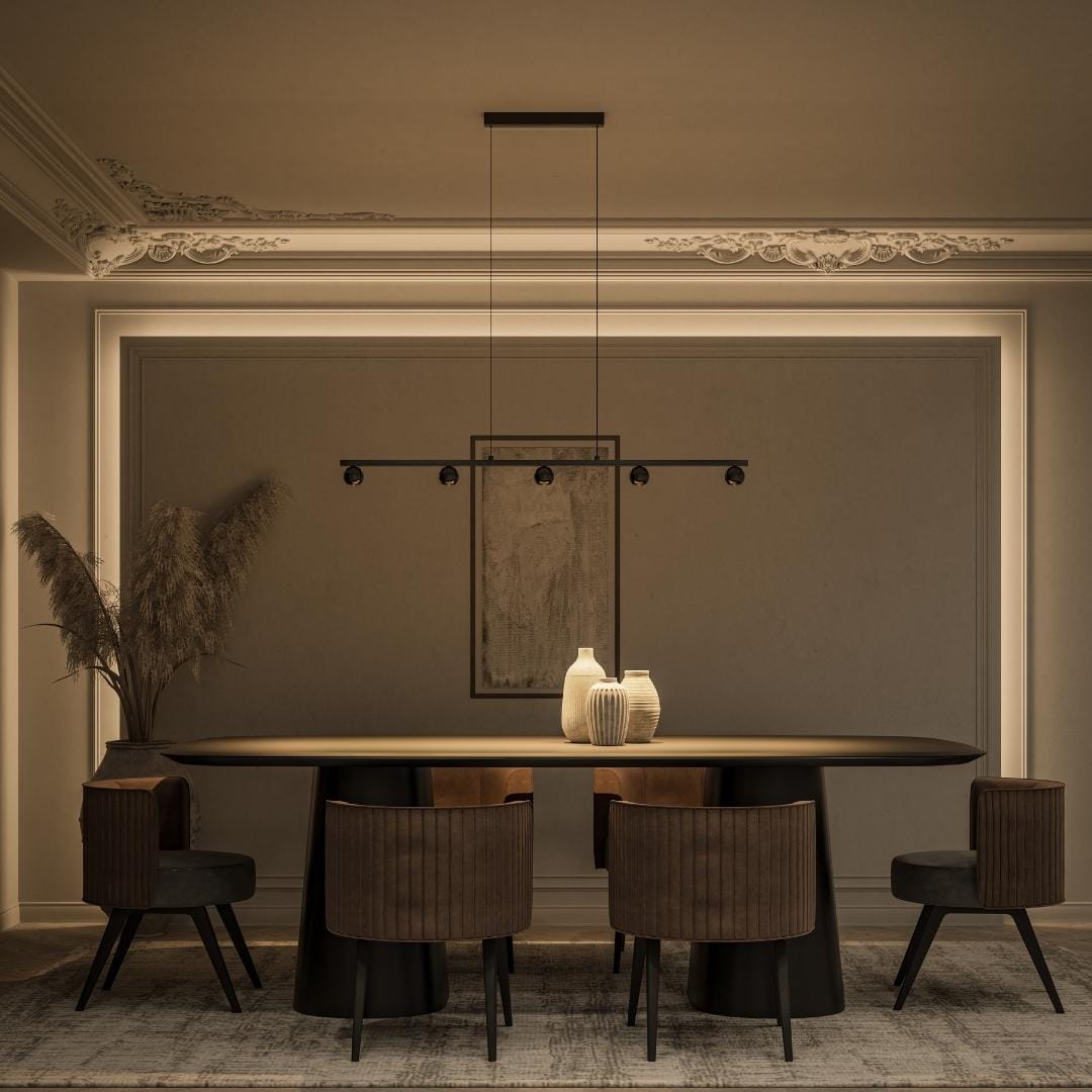 NovaSteel LED pendel, højdejusterbar, varm glød | Lersk