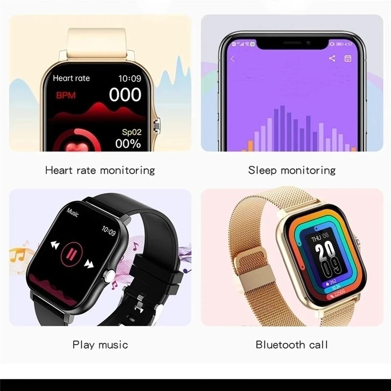 PulseWave Smartwatch with Bluetooth Calls and Touch Screen | Lersk