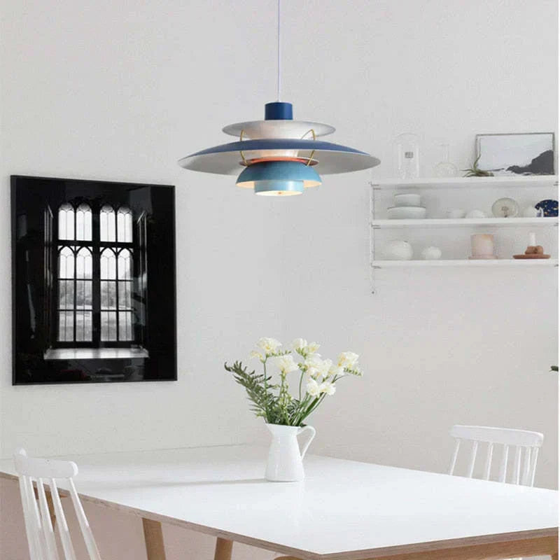 Veralume Modern Colorful Shade LED Pendant Light Fixture