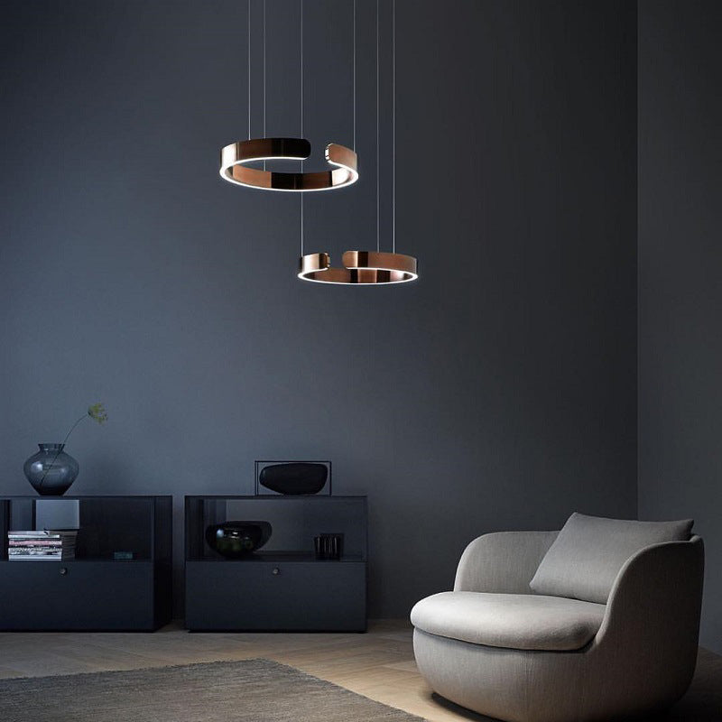 LyraHalo Round LED Pendant Light With Metal Construction For Living And Dining | Lersk