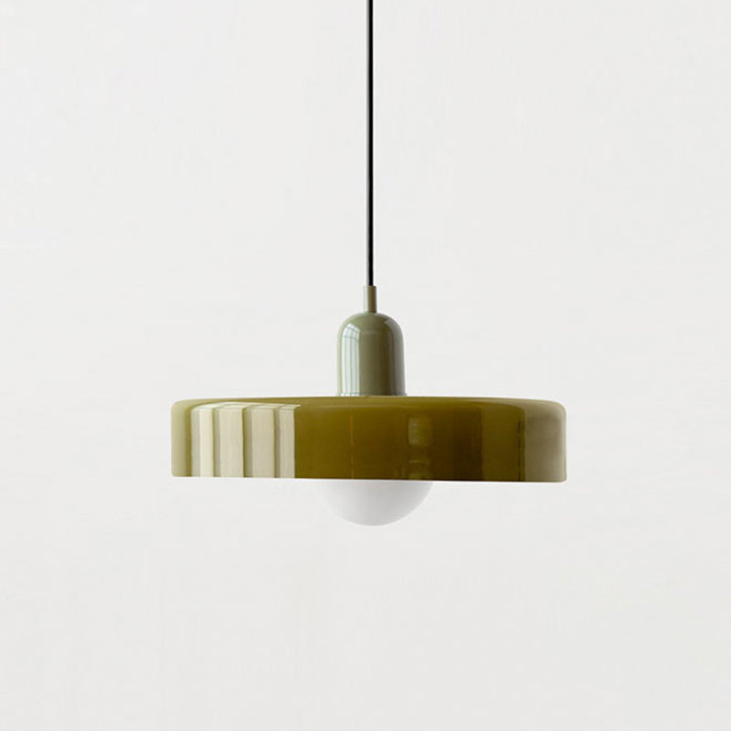 Aurelo Colored Glass Bauhaus Pendant Light for Dining Rooms | Lersk