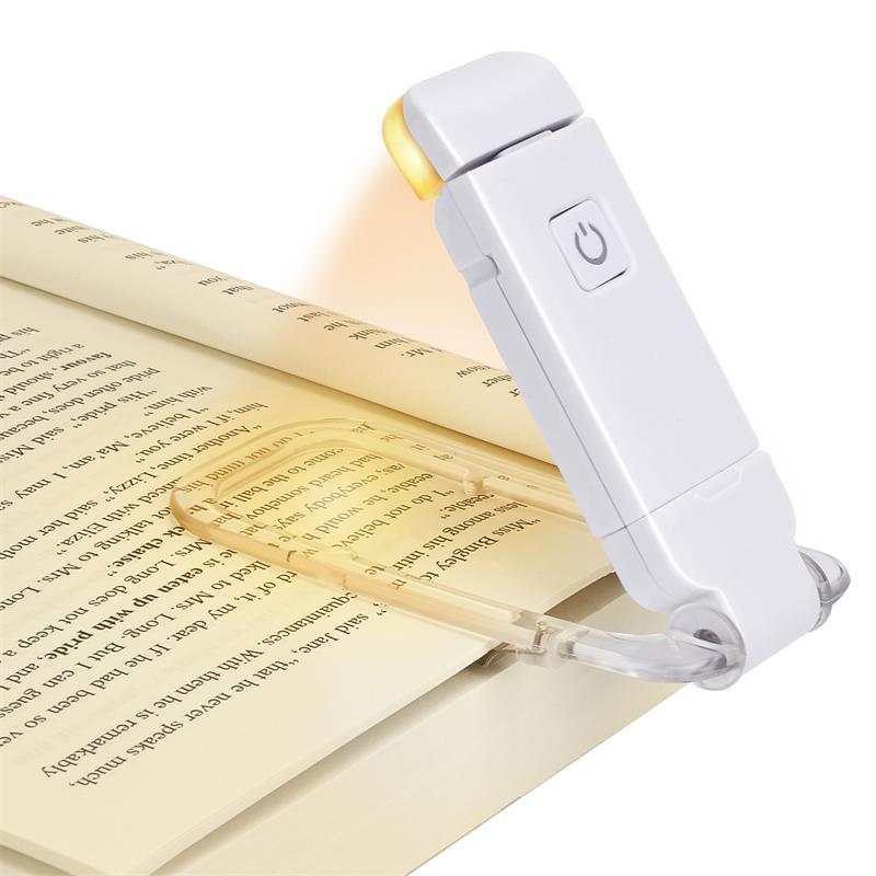 LumaLeaf USB wiederaufladbare, verstellbare LED-Klemmleuchte für Bücher | Lersk