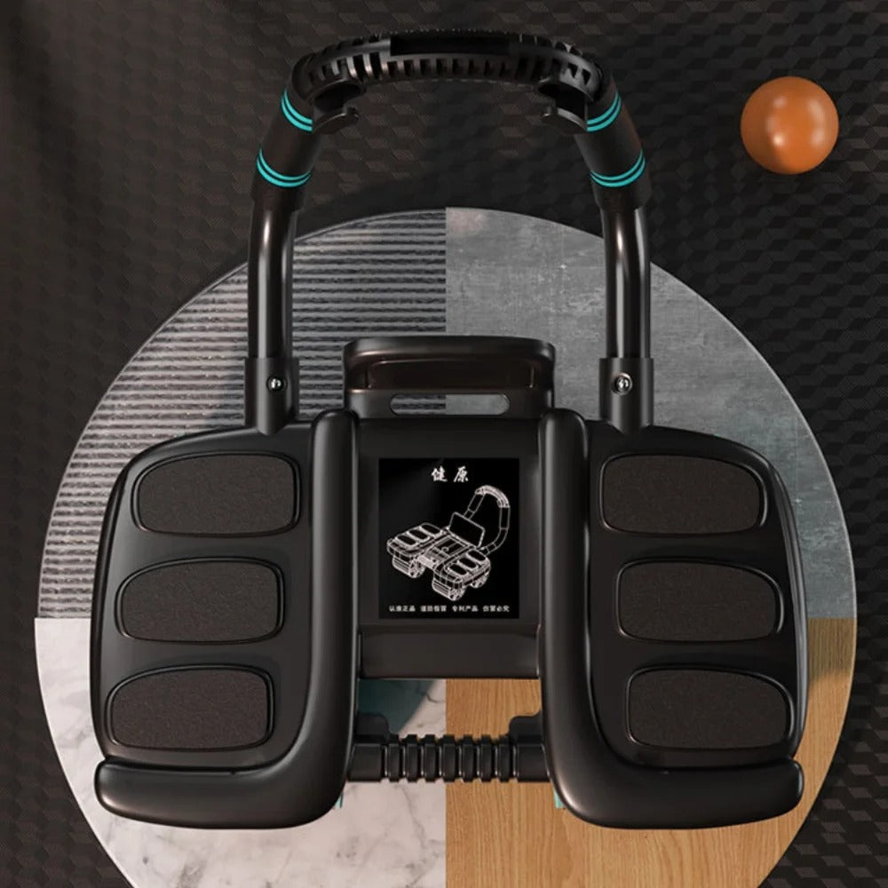 Abdominal Wheel Exerciser Automatic Rebound With Elbow Pads For Home Fitness | Lersk