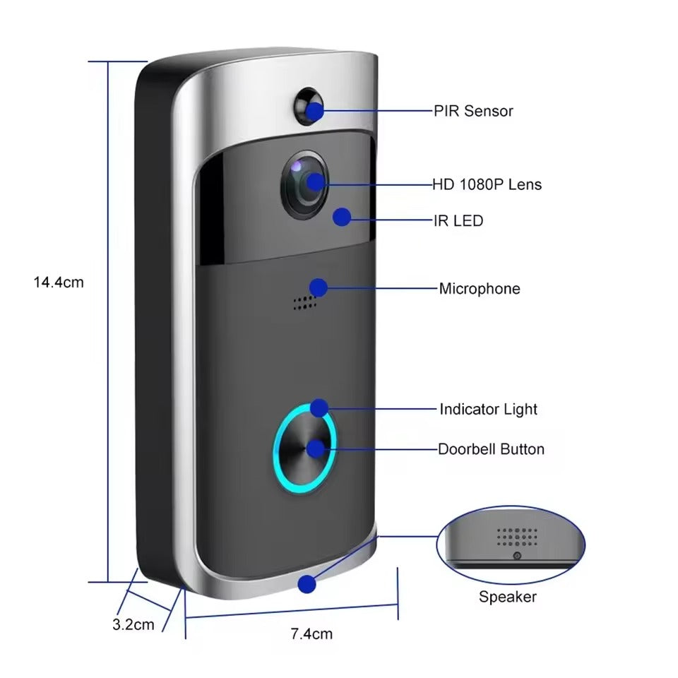 HavenCam HD WiFi Video Doorbell Night Vision Two Way Talk | Lersk