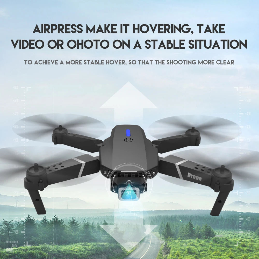 SkyNova foldbar quadcopter drone - Wi-Fi FPV, 4K HD-kamera, højdehold | Lersk