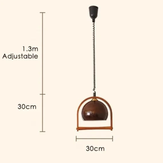 Závěsná lampa Linara Timber | Lustry do jídelny a nad kuchyňské ostrůvky | Lersk