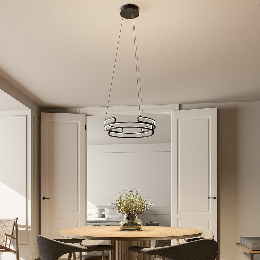 Lampada a sospensione in acciaio Quorra Serie Illuminazione LED Industriale | Lersk