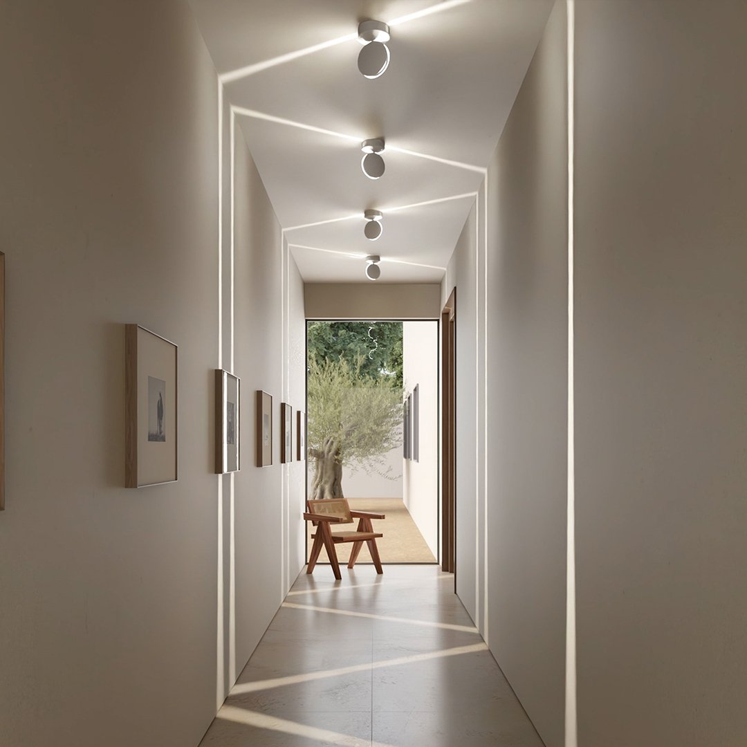 LumenAura Orbit Lampada da Parete LED da Esterno, Ruotabile a 360° | Lersk