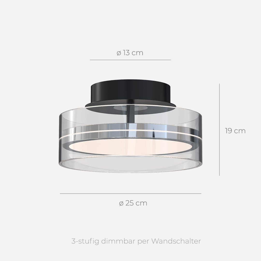 Lampa sufitowa LED LumaNova Glow | Nowoczesne ściemnialne światło | Lersk
