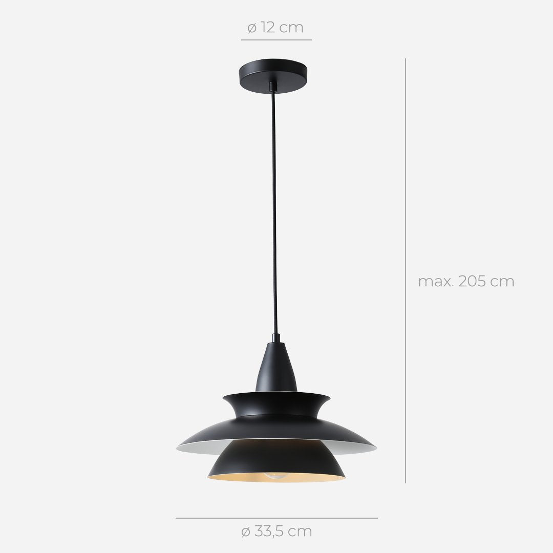 LumoNova Three Piece Pendant Lamp in Retro Charm Style | Lersk