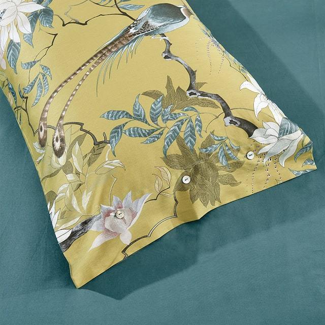 Nexa Home Egyptian Cotton Bedding Set | Yellow Print | Lersk