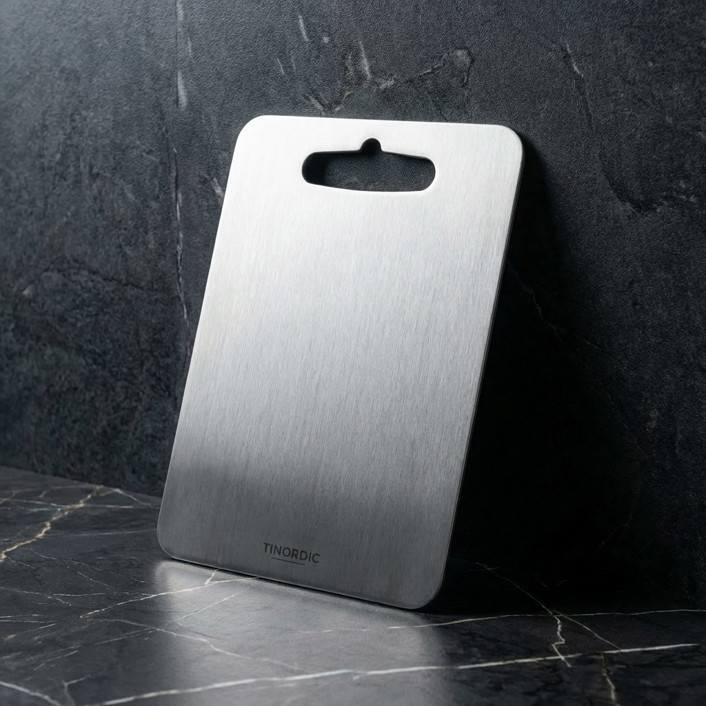 100% Pure Titanium Cutting Board – Antibacterial, Odor-Free & No Microplastics | Lersk