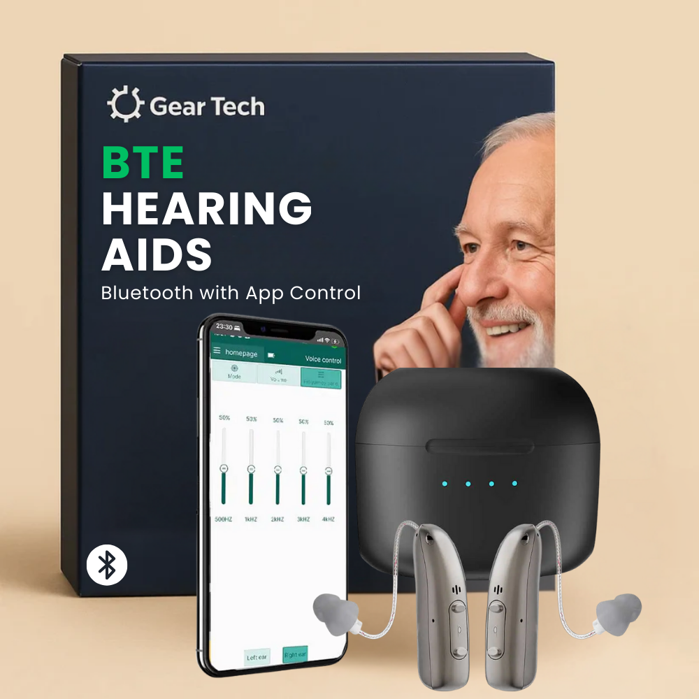 Appareils auditifs rechargeables BTE Clarivo avec réduction de bruit | Lersk