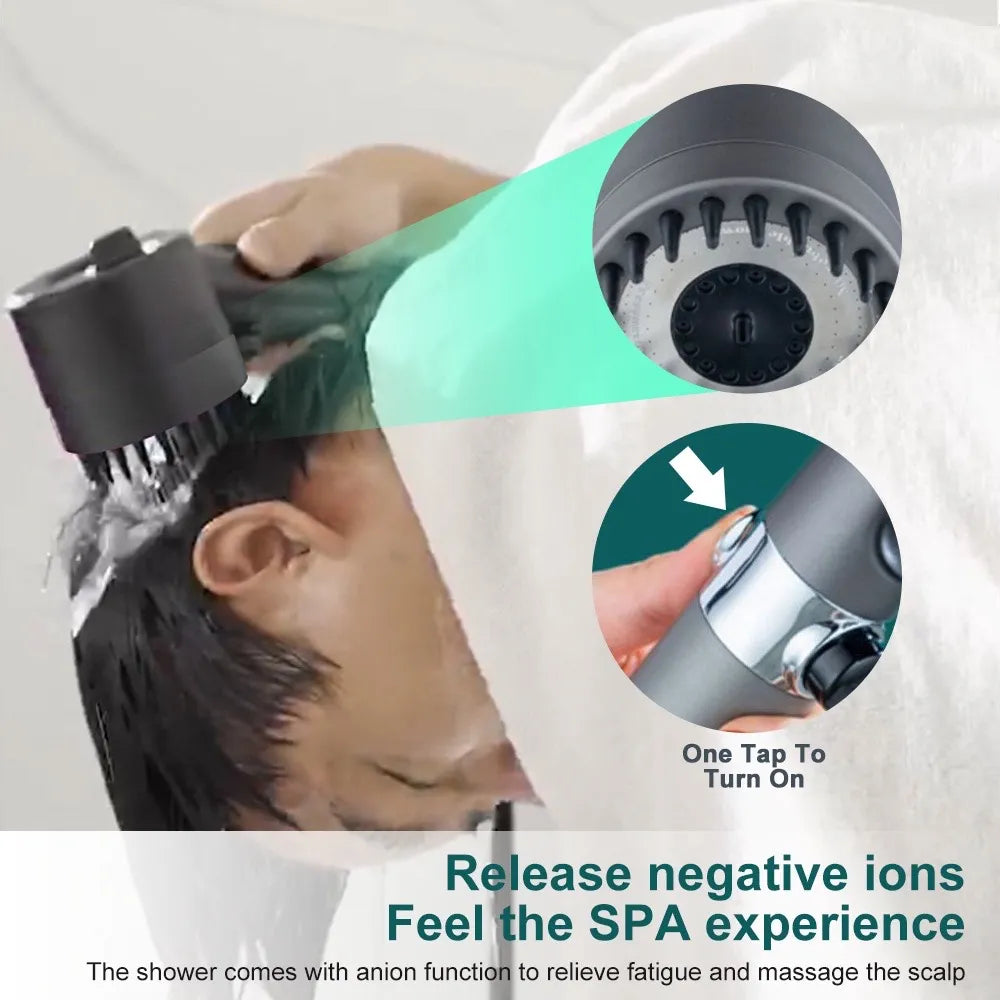 FluxFlow Showerhead Pro 200% Stronger Water Pressure | Lersk