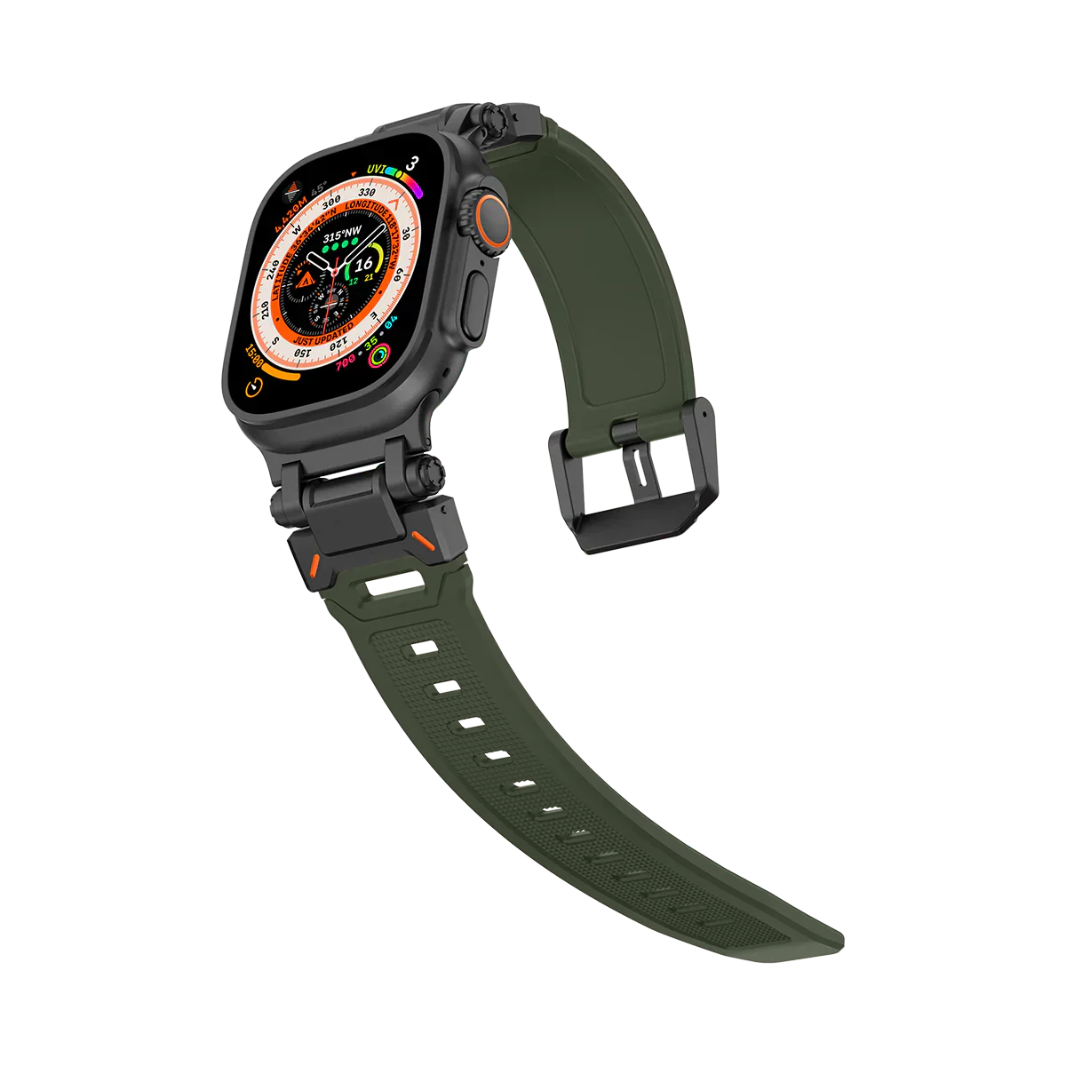 Meron Titanium-Head Silicone Band for Apple Watch | Lersk
