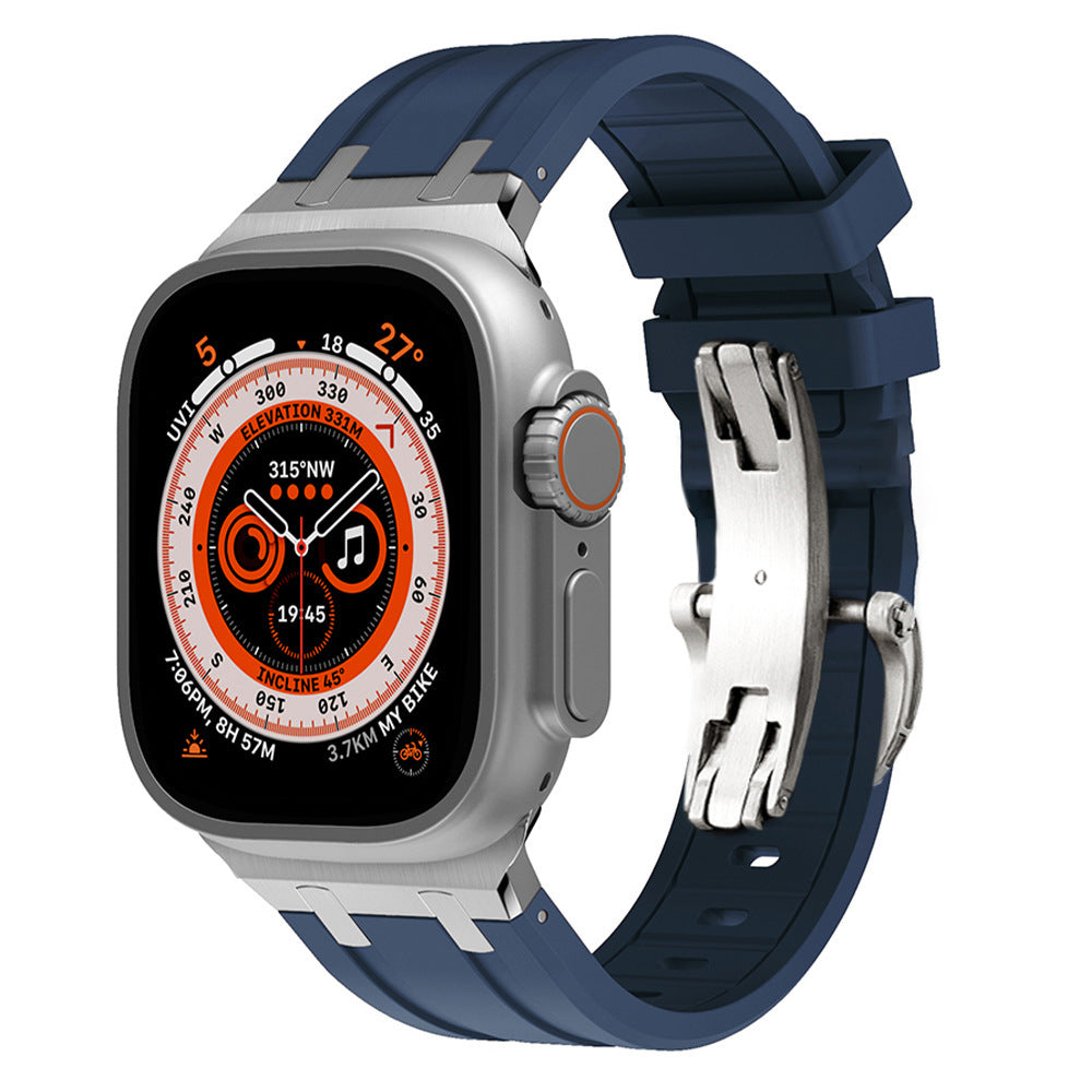 VeroFit | Thick Silicone Band with Titanium Adapter for Apple Watch | Lersk