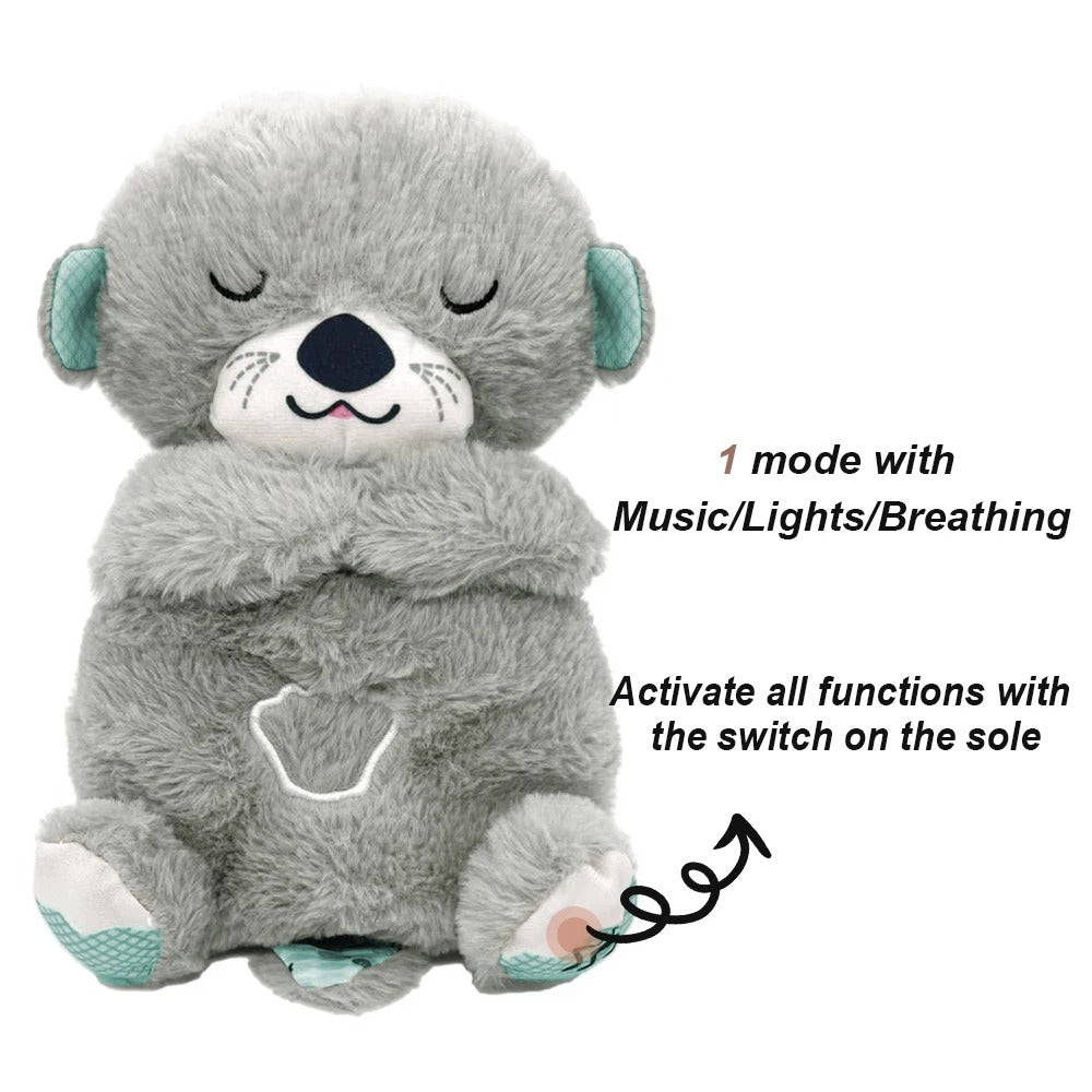 Baby Sleep Otter Plush Babies Calming Breathing Night Light | Lersk