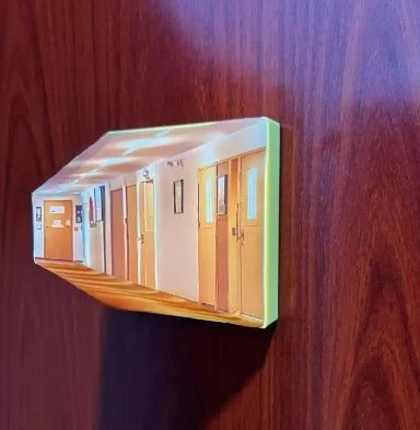 AstraLume 3D Optical Wall Light for Modern Living Rooms | Lersk